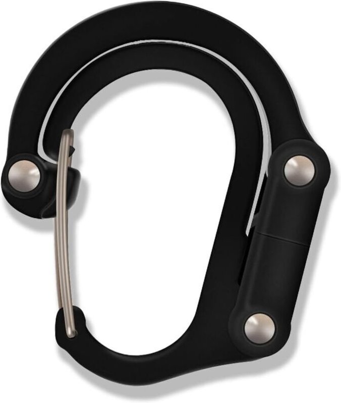 D-Ring-Karabinerhaken aus Aluminium, kleiner Karabiner mit Haken zum Aufhängen von Taschen, Beuteln, Laternen, Kinderwag...