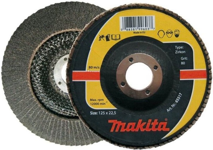 Fächerscheibe 1 Stk. • 125 mm • 22,23 mm • K60 • Edelstahl - Makita