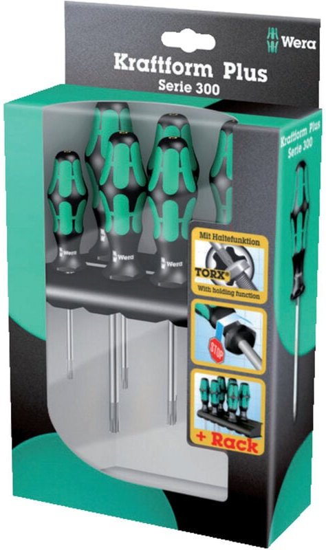 Festhalte-Schraubendreher-Satz 6tlg. Torx - Wera