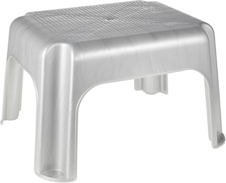 Okt Kids - Tritthocker 36,5x30x24cm silber