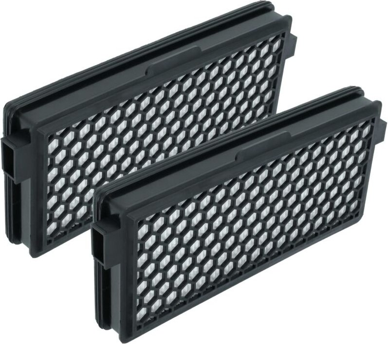 2x Staubsaugerfilter kompatibel mit Miele S8930, S8990, s 8999, S8790 Staubsauger - HEPA-Aktivkohlefilter Schwarz Weiß -...