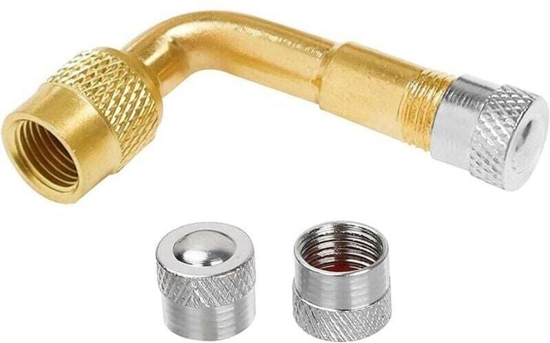90°-Winkelventilverlängerung – Kupfer – Für Auto, Motorrad, Fahrrad, Roller