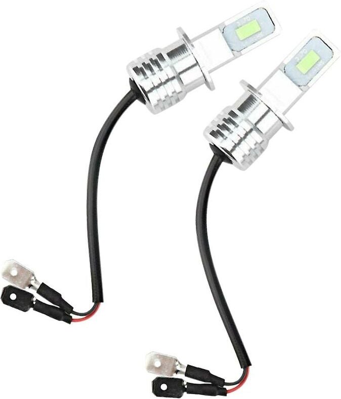 Woosien - 2 Stück H3 LED-Nebelscheinwerfer-Umrüstsatz Super Blue Drl Lampe 8000 k 110 w