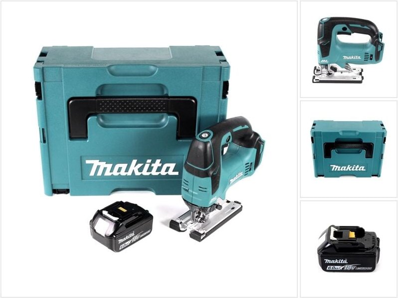 Makita DJV 182 G1J Akku Pendelhubstichsäge 18V Brushless + 1x Akku 6,0Ah + Makpac - ohne Ladegerät