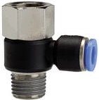 Riegler - L-Steckverschraubung »Blaue Serie«, drehbar, Rc/R 1/4 i./a. Ø12mm