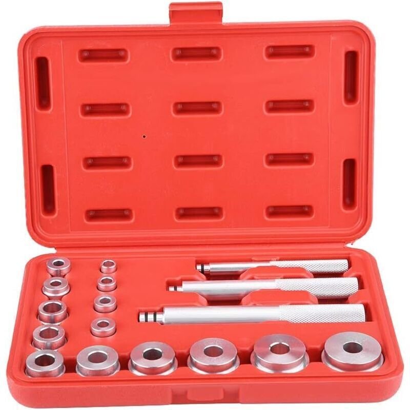 17-teiliger Radlager-Werkzeugsatz, Radlagerwerkzeug, abnehmbare Nabe, Mechanikerwerkzeug