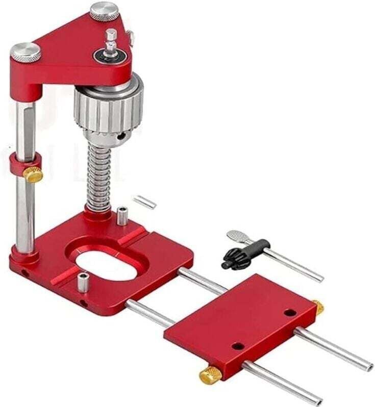 Vtizikl Le meilleur localisateur de perceuse à bois, guide de forage automatique, mini perceuse à banc réglable avec out...