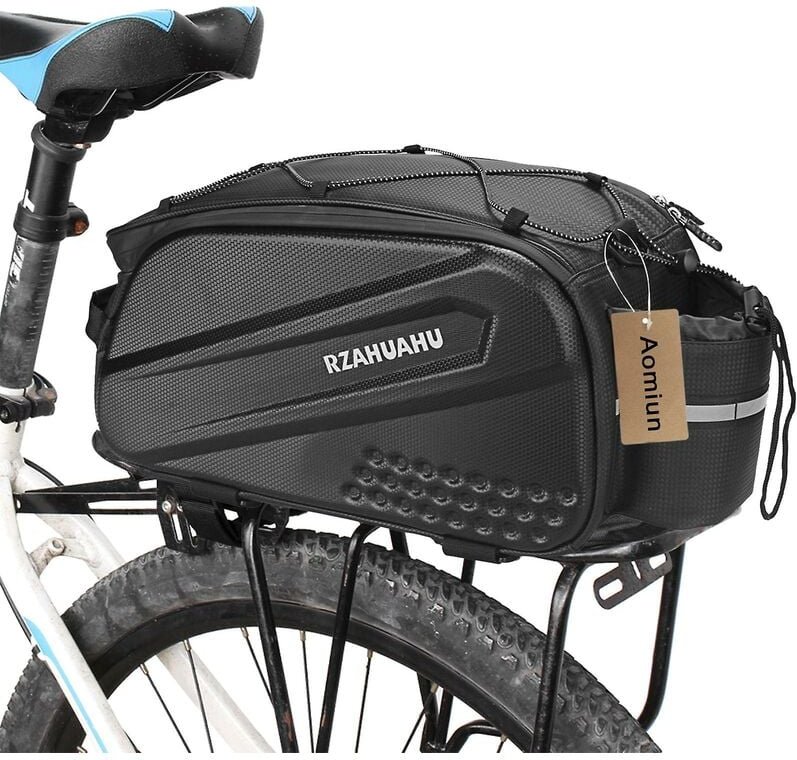 Aomiun 10L Multifunktionale Fahrrad-Rücksitztasche, wasserdicht, Fahrradträger, Kofferraum-Frachttasche