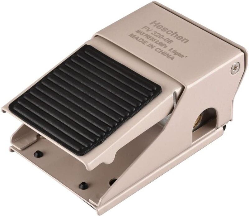 Pneumatischer Fußschalter FV-320, PT1/4"-Gewinde, 3-Wege-/2-Positionen-Druckknopfschalter, rutschfester Gummi