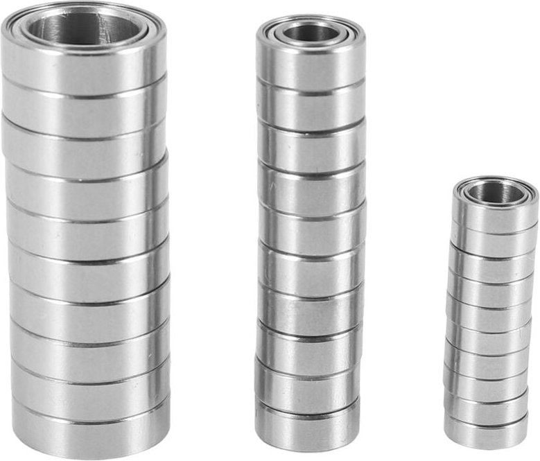 Tlily - 30 StüCke Metall Stahl Lager Set für -10 DBX10 10421-S 9102 1/10 rc Auto ZubehöR Teile Satz