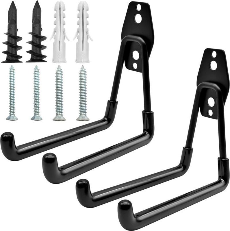 ZVD - Garagen-Wandhaken, 2 Stück Garagenhaken, robuster Garagen-Aufbewahrungshaken, robuste Garagen-Aufbewahrungshaken z...