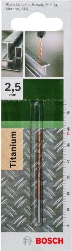 Metallbohrer HSS-TiN DIN 338 Ø 25 mm- L- 57 mm BOSCH 2609255091