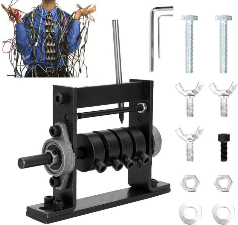 Vtizikl Machine à dénuder de fil 1 couteaux Φ1-30MM, outil de pince à dénuder de fil de cuivre à manivelle, perceuse con...