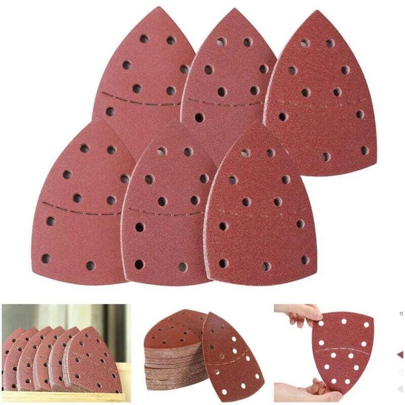 Dreieckige Schleifblätter, Delta-Schleifpapier, 105 x 152 mm, Körnung 50 Stück 1501802403204008001000120015002000