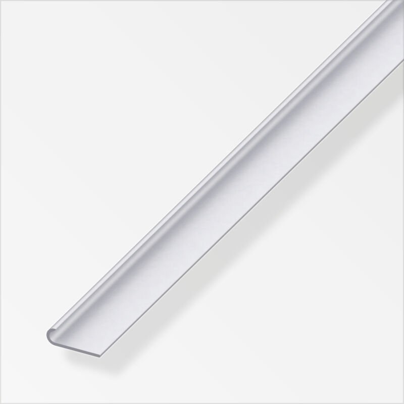alfer Kantenschutzprofil Aluminium 1 m x 22 mm silber