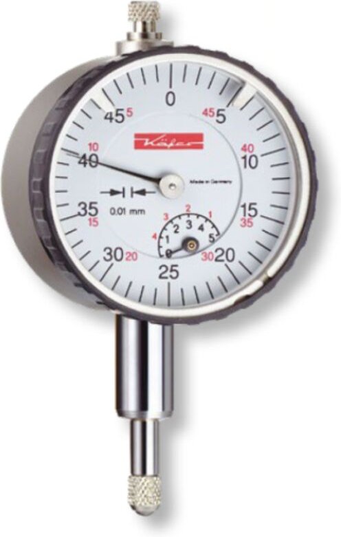 Klein-Messuhren din 878 Metallgehäuse mit Stoßschutz 5/0,01 mm Ø40 mm