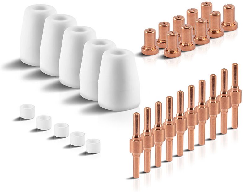 Stahlwerk - Verschleißteile Set 30 Teile für Plasmaschneider pt 31 Schneidzubehör