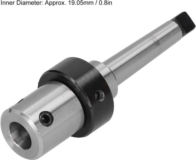 ZASCHMOY Morse Präzisions-Bohrhülsenadapter für Industriewerkzeuge R8 MT2 Bohrhülse mit Innenkühlung 19,05 mm Konusadapt...