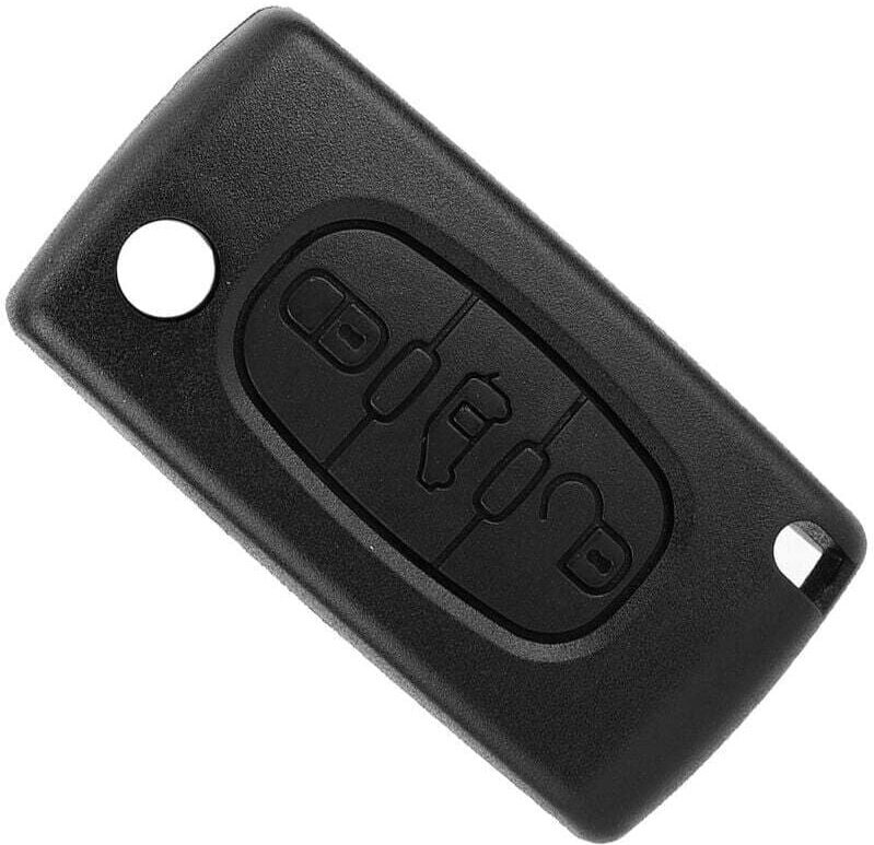 Jeffergarden 3-Tasten-Klappschlüsselgehäuse für Autofernbedienung, passend für Citroen Disatetch und Fiat Scudo