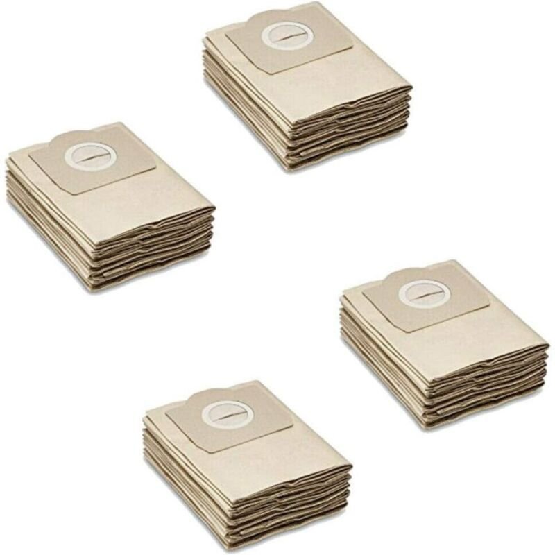 20 Staubsaugerbeutel, Papierfilterbeutel wie z. B. 6.959-130.0, kompatibel mit KÄRCHER WD2, WD3, MV2, MV3, A2054, A2201