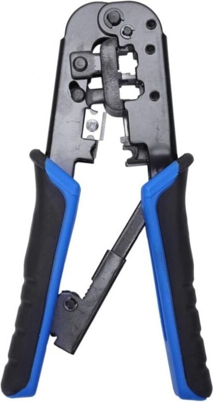 VCE RJ45 RJ11/RJ12 RJ22 Ethernet-Crimper, Crimpzange, Abisolierschneider, All-in-One-Multifunktionswerkzeug für Cat3 Cat...