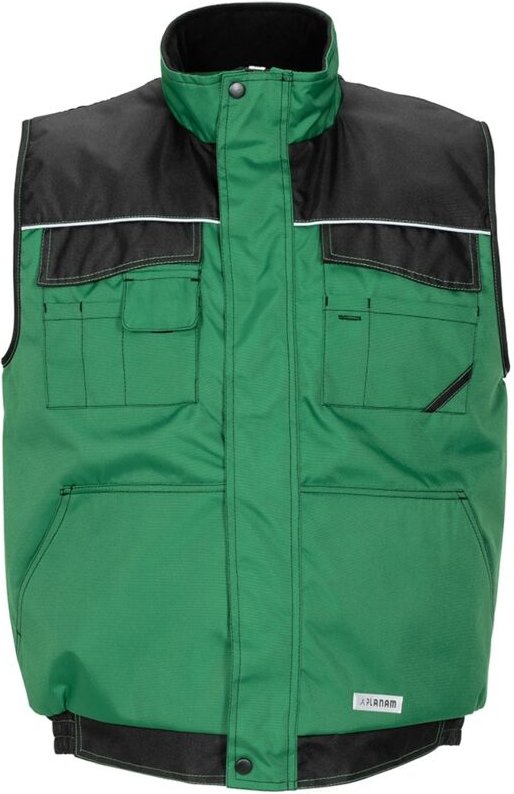 Planam Weste Outdoor Dust Gr. 3XL farngrün/schwarz