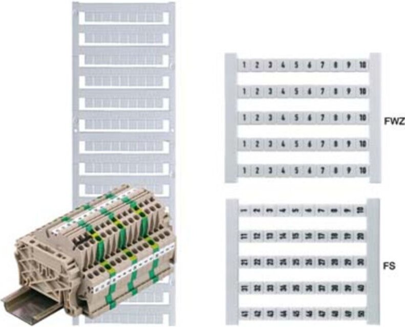 Weidmüller Klemmenmarkierer dekafix DEK 5 FW 2,4,...100 500 Stk