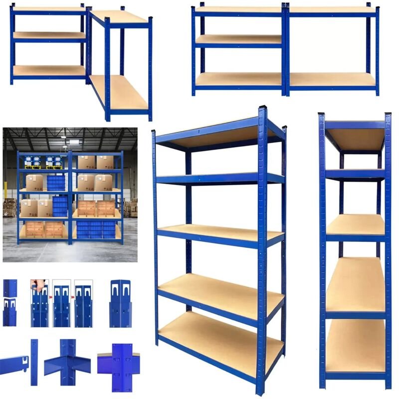 Schwerlastregal Werkstattregal Steckregal Kellerregal Lagerregal 170 x 75 x 30cm