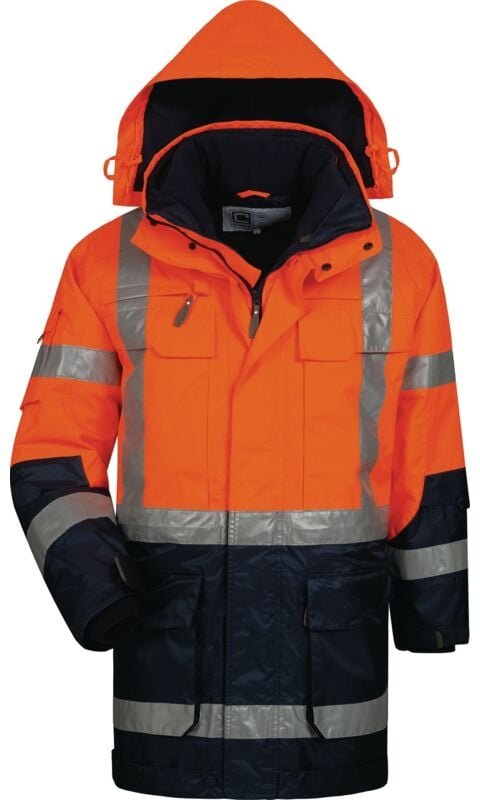 Warnschutzparka Wallace Gr.XL orange/marine