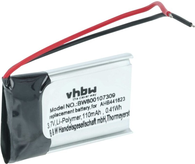 Vhbw - Akku Ersatz für Sony 381424, AHB441623 für MP3-Player Musik Player (110 mAh, 3,7 v, Li-Polymer)