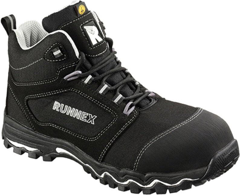 RUNNEX® 5323 Gr. 48 RUNNEX® S3-ESD-Sicherheitsschnürstiefel LightStar schwarz/we