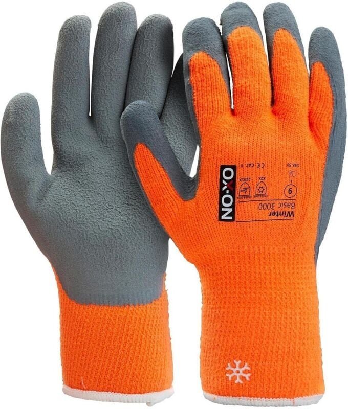 OX-ON-Multi Grab Winterhandschuhe Arbeitshandschuhe Thermo gefüttert, Gr. 8-11 (Größe 11/XXL), 1 Paar