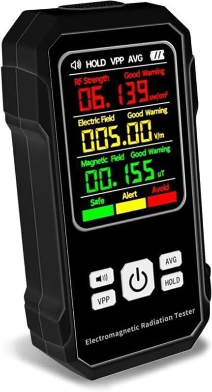 Elektromagnetischer Strahlungsdetektor - Elektromagnetfeldtester - HF-Kraftdetektionsgerät mit akustischem Alarm