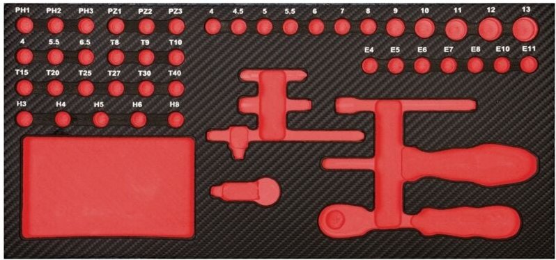 PROJAHN | ProForm Einlage leer f. 1/4 Werkzeug Satz