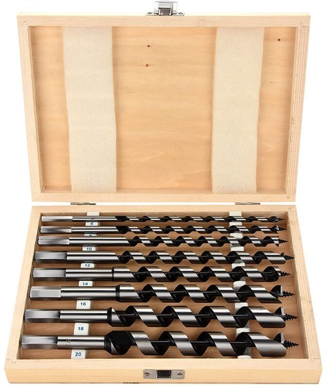8-teiliges Sechskant-Holzbohrer-Set, Sechskant-Holzbohrer, Spiral-Sechskant-Holzbohrer-Set, Holzbohrer aus Kohlenstoffst...