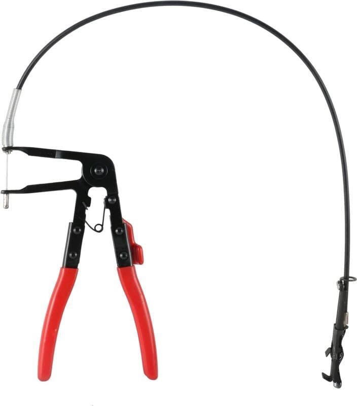 Aougo - Flexible Auto-Schlauchklemmenzange, federbelastete Zange mit langer Reichweite, 62 cm Schlauchklemmenzange