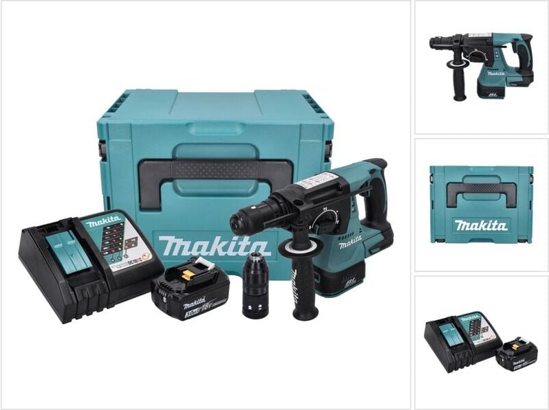 Makita - dhr 243 RF1J Akku Bohrhammer 18 v 2,0 j sds plus Brushless + 1x Akku 3,0 Ah + Ladegerät + Makpac