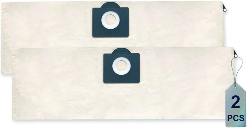 2er-Pack waschbare, wiederverwendbare Staubbeutel aus Stoff für Kärcher WD3, WD 3 Premium, MV3, WD3200, SE4001 (6.959-13...