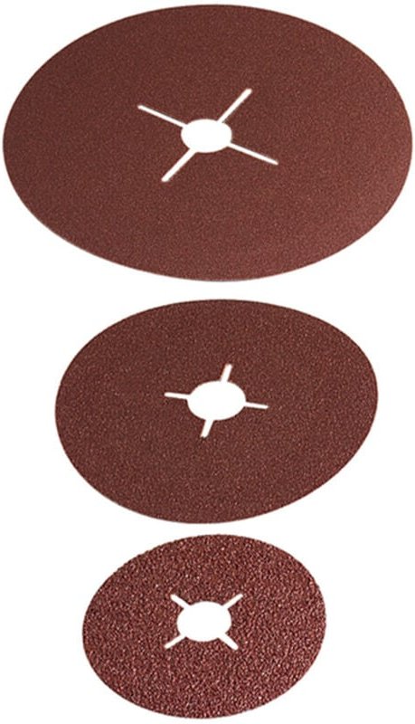 8WH60000CJ07 Schleifpapier für Schleifteller ungelocht Körnung (num) 24, 40, 60, 100 (ø) - Wolfcraft