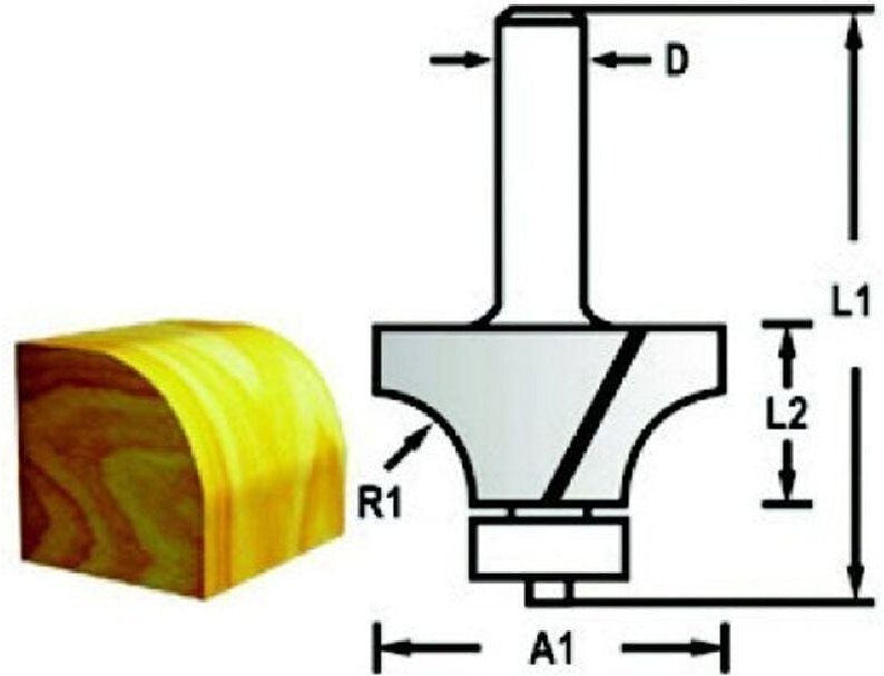 Makita Fräser Rundkanten 6mm