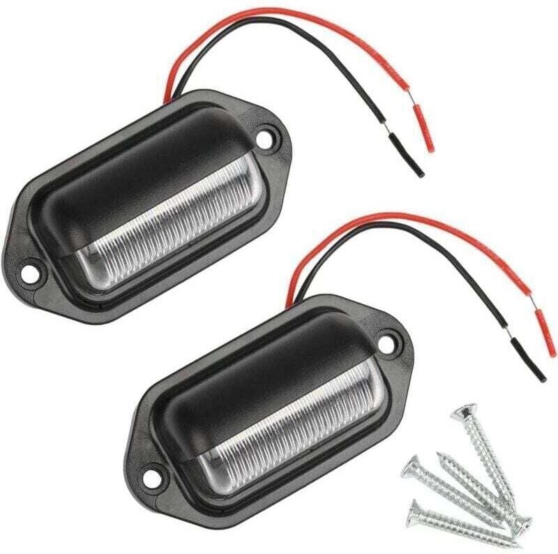 KZQ - stücke led Kennzeichenbeleuchtung Wasserdicht 6 smd led Rückleuchten Kennzeichenleuchte für 12 V/24 v lkw Van Anhä...