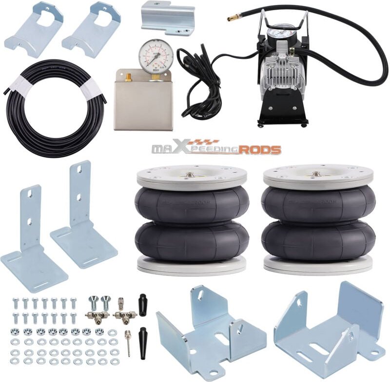 2X Luftfederung + 12V Kompressor Kit for Ford Transit twin rwd 350 rwd 2001-2020