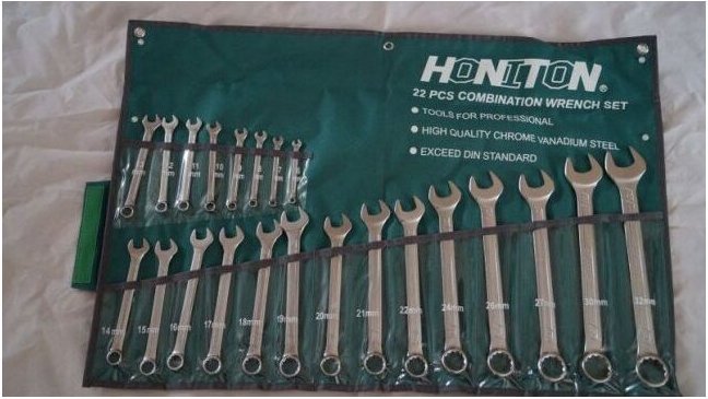 Honiton-Maulschlüsselsatz, 22-teiliges Modell, Größen 6 bis 32 mm, ideal für hohe Präzision, hervorragende Haltbarkeit, ...