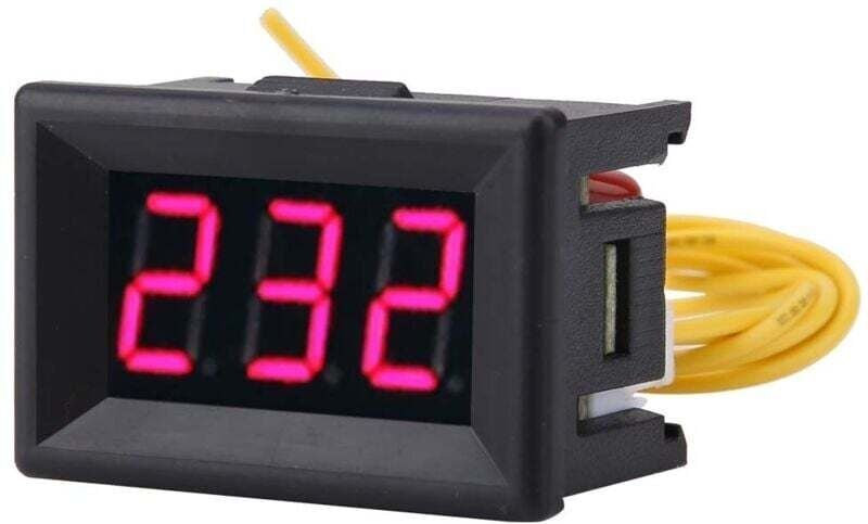 Digitales Voltmeter mit 0,36-Zoll-LED-Anzeige, 1 Stück, Messfeld für 70–380 V Wechselspannung