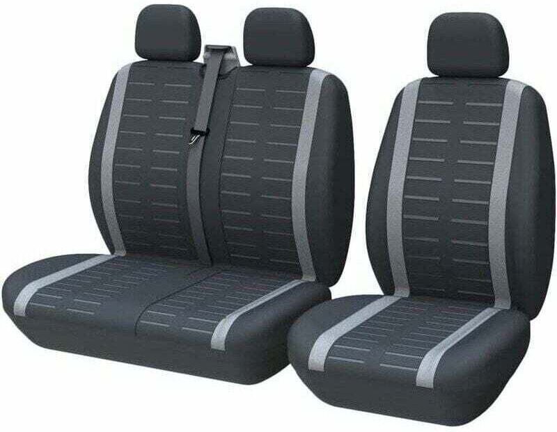 Autositzbezüge, universell passend für die meisten LKWs, Transporter und Busse, Vordersitze 1 + 2 (3 Sitze), Universal-S...