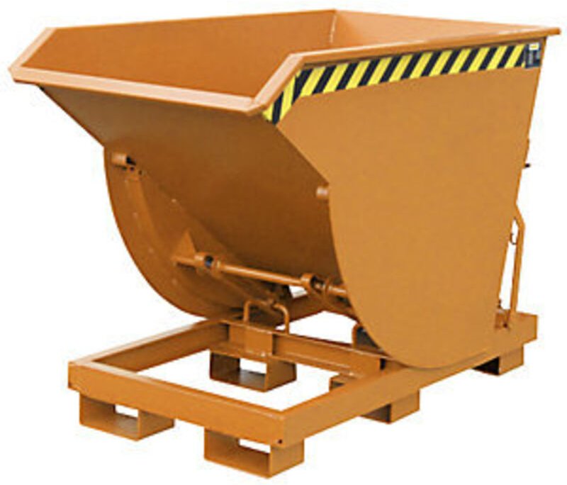 Bauer Kippbehälter BKM 75, lackiert, Gelborange