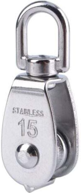 304 Edelstahl M15 Einzelrad Schwenk Flaschenzug Hebeseil