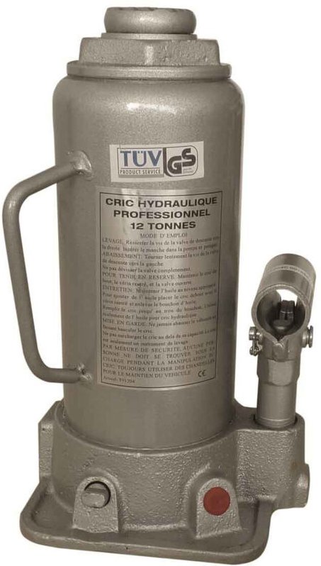 Hydraulischer Wagenheber 12t -ce- Grau