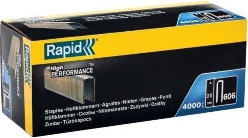Rapid Nr. 606 metallisierte Heftklammern 25 mm Box 4000 Stück
