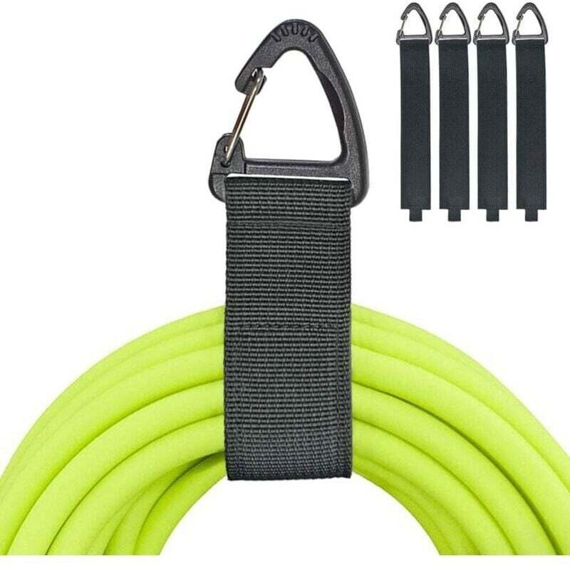 Supporto per prolunga (confezione da 4 L), supporto per prolunga per riporre e organizzare il garage, cinghie di fissagg...